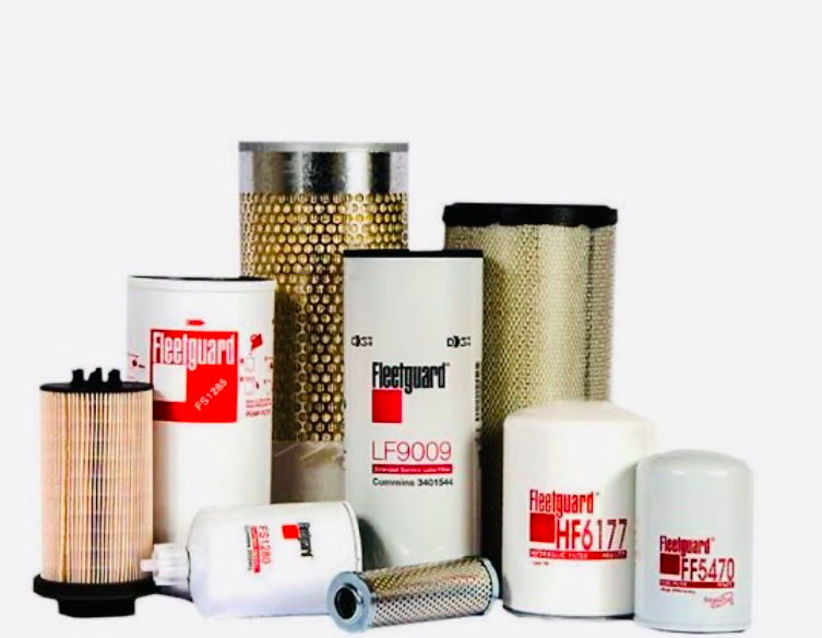 Mixed filtration components and oil, fuel and air filter products